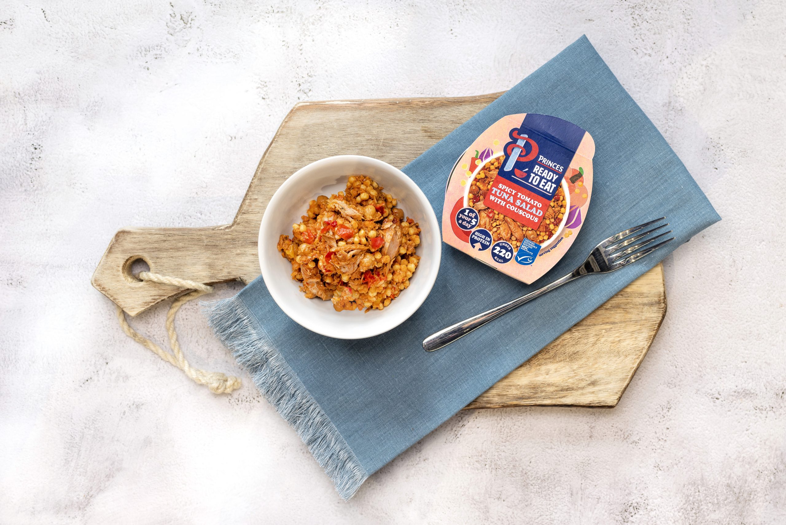 Princes Foods Ready to Eat Tuna salad with couscous Food Photography Liverpool food photographer Liverpool UK