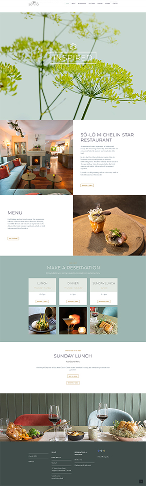 Sō-lō restaurant webpage HOME