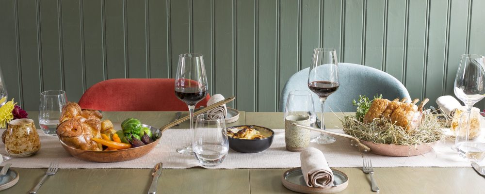 Sunday roast and red wine at solo restaurant Food Photography Liverpool food photographer Liverpool UK